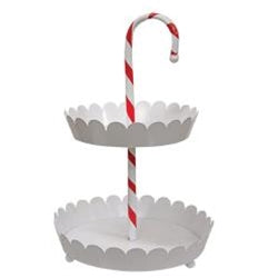 Candy Cane 2 Tiered Tray
