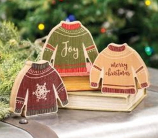 Christmas Sweater Setter /Set of 3