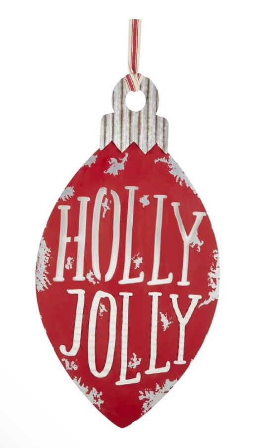 XL Holly Jolly Holiday Sign