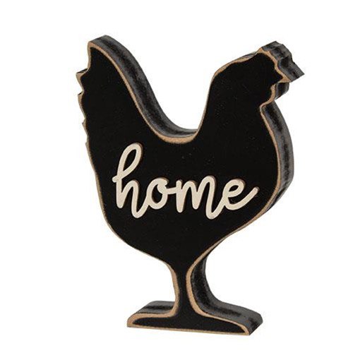 Home Distressed Black Chicken